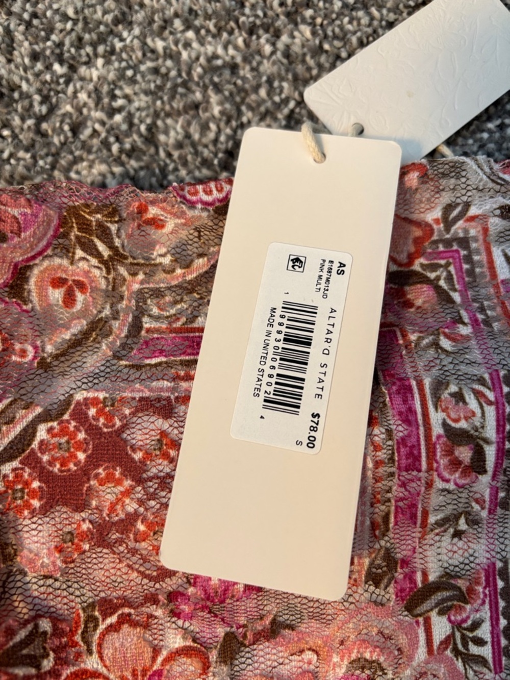 Super Cute Strapless Boho Mini Dress by Altar’d State Small - Picture 6 of 11